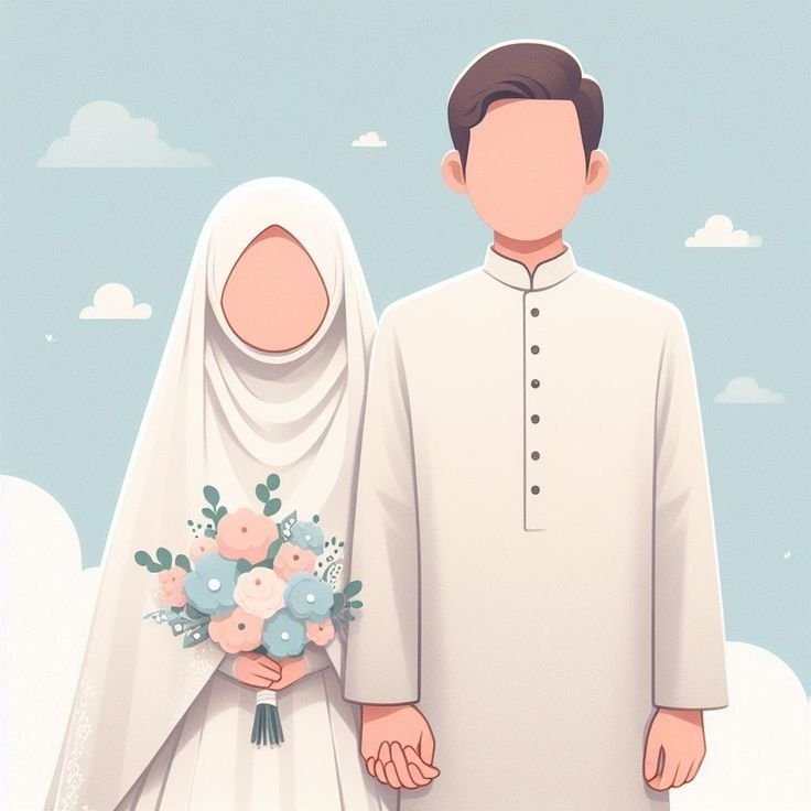 wedding couple muslim
